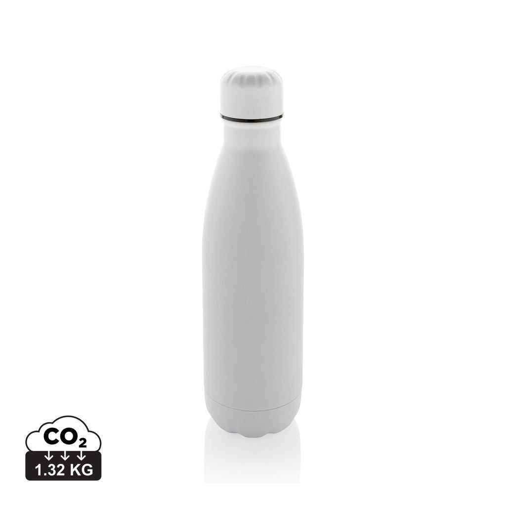 Eureka einwandige Wasserflasche aus RCS rec. Stainless-Steel – weiß