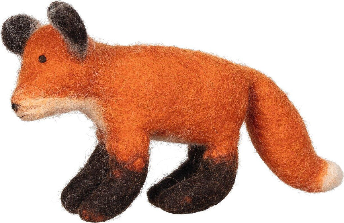 Filztier Fuchs Fino aus Wollfilz von goki – weitere Ansicht