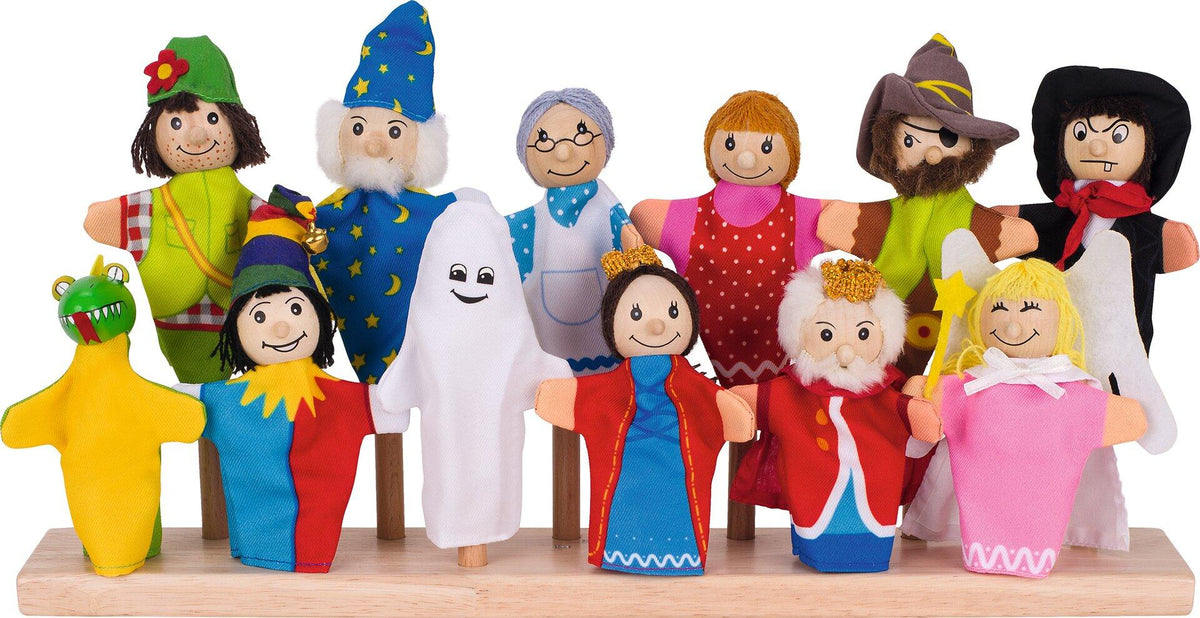 Fingerpuppen Figurenset mit Zauberer und Prinzessin