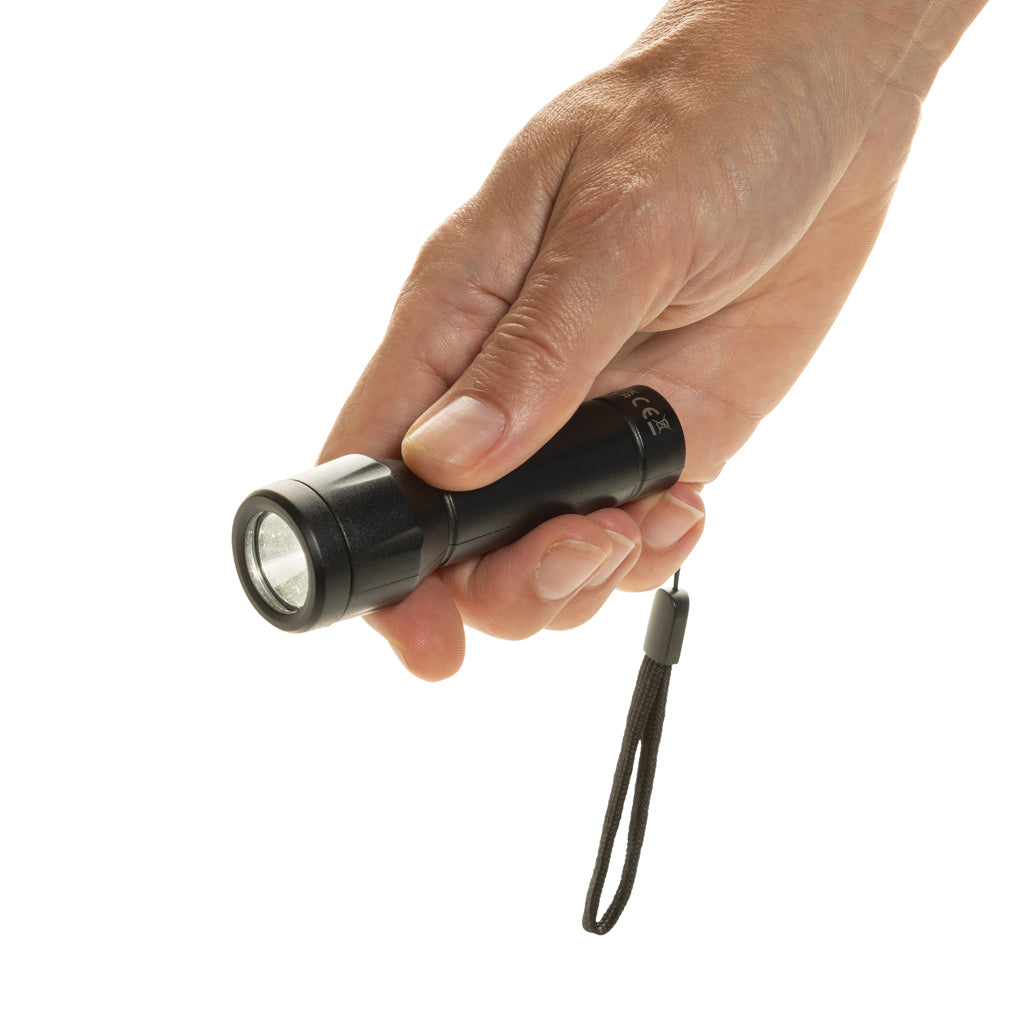 Flara USB-aufladbare Taschenlampe aus RCS recyceltem ABS