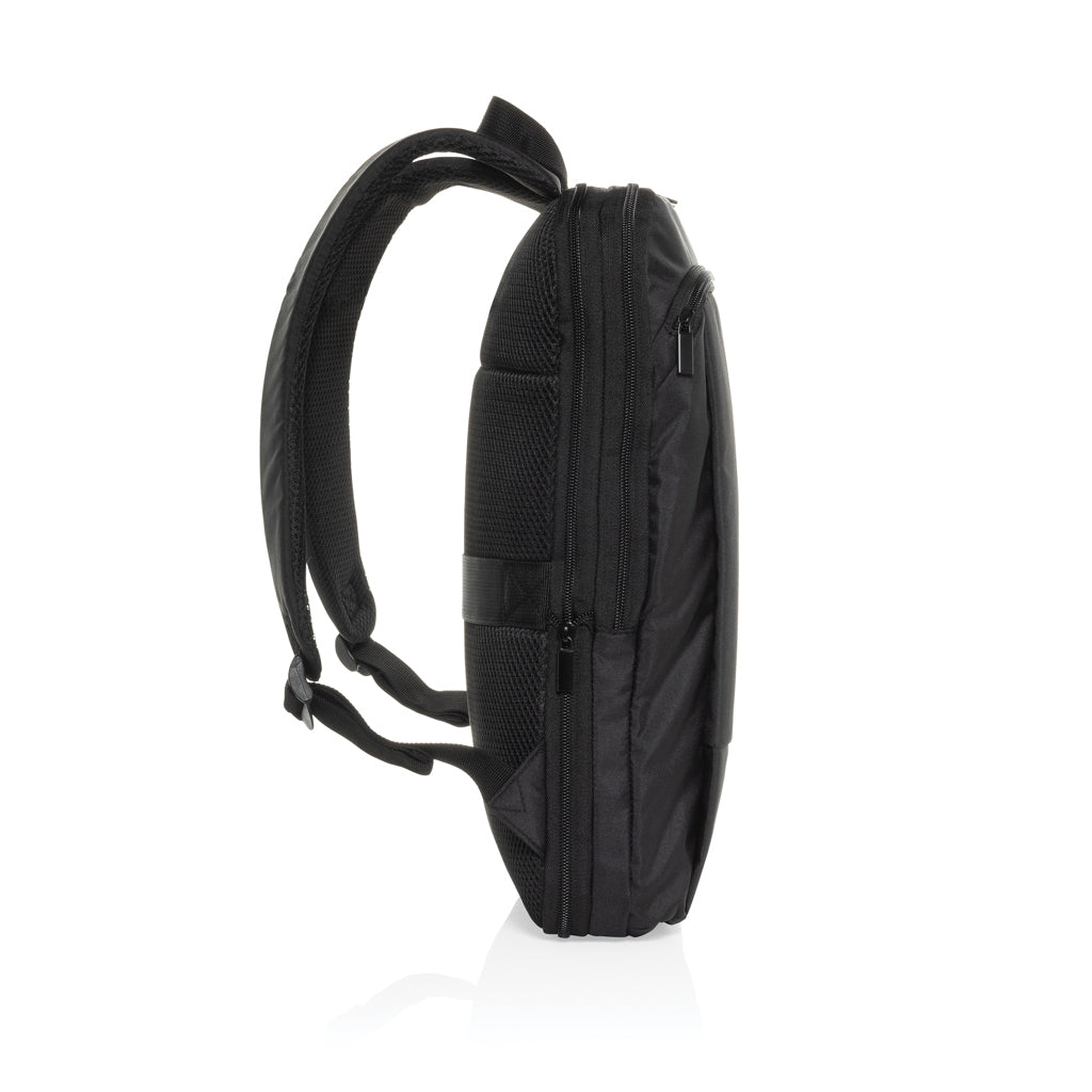 Flexpack Aware™ Expandable Slim RPET 15,6" Laptop-Rucksack – schwarz