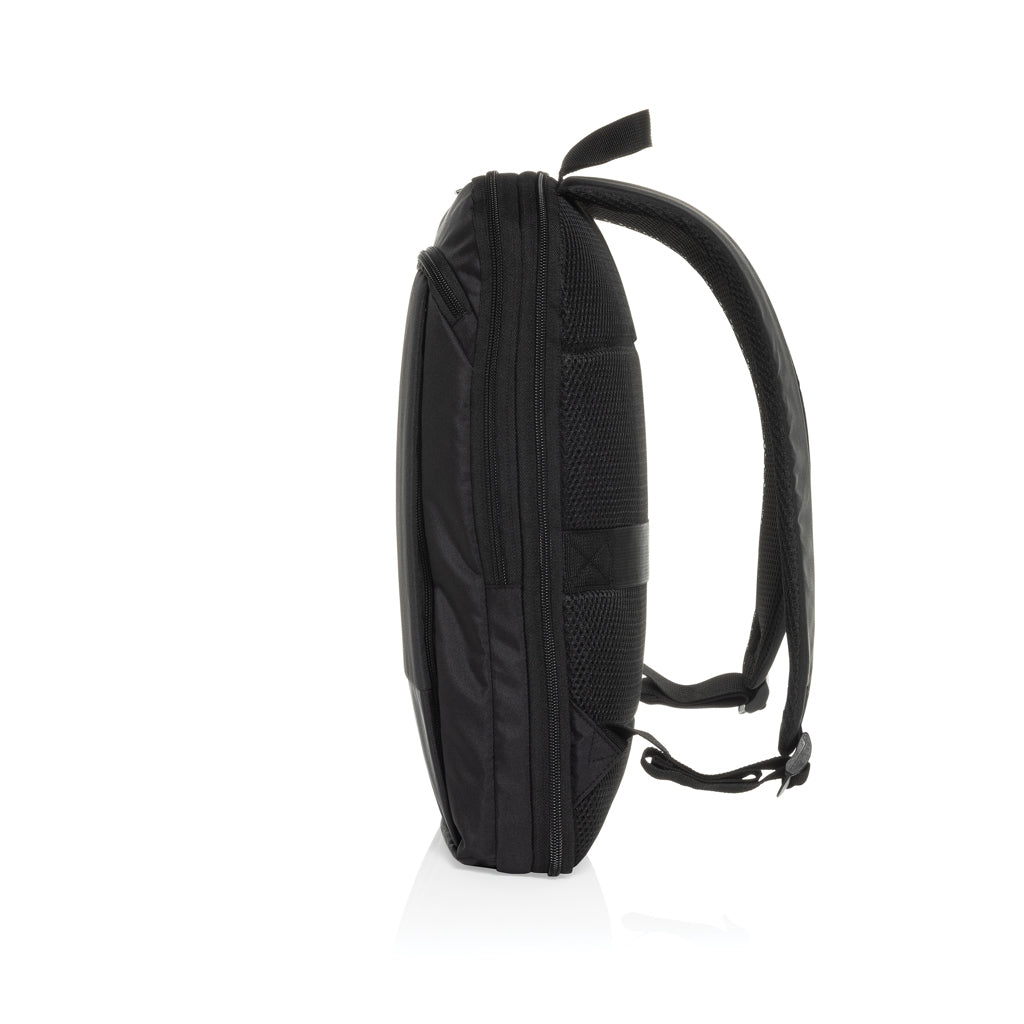 Flexpack Aware™ Expandable Slim RPET 15,6" Laptop-Rucksack – schwarz