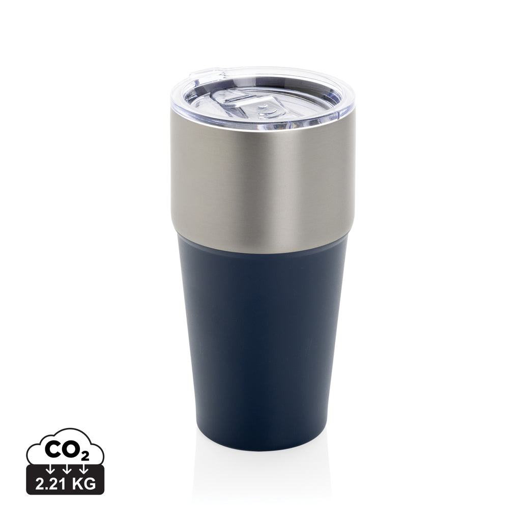 Fluid Becher aus RCS-zertifiziert recyceltem Stahl, 500ml – navy blau