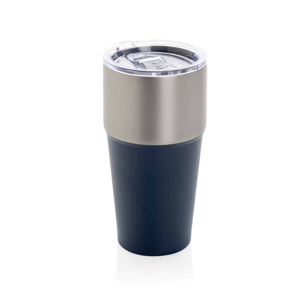 Fluid Becher aus RCS-zertifiziert recyceltem Stahl, 500ml – navy blau