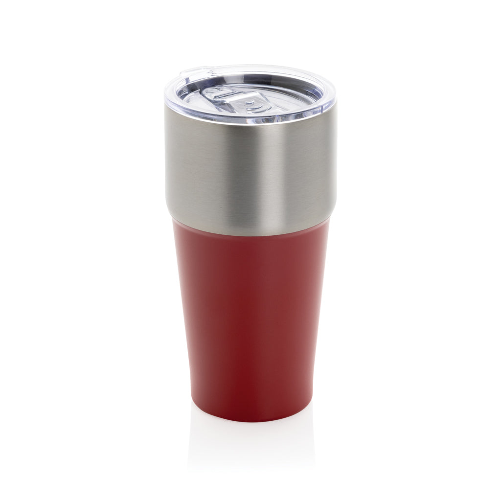 Fluid Becher aus RCS-zertifiziert recyceltem Stahl, 500ml – rot