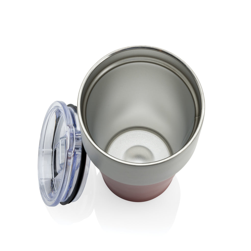 Fluid Becher aus RCS-zertifiziert recyceltem Stahl, 500ml – rot