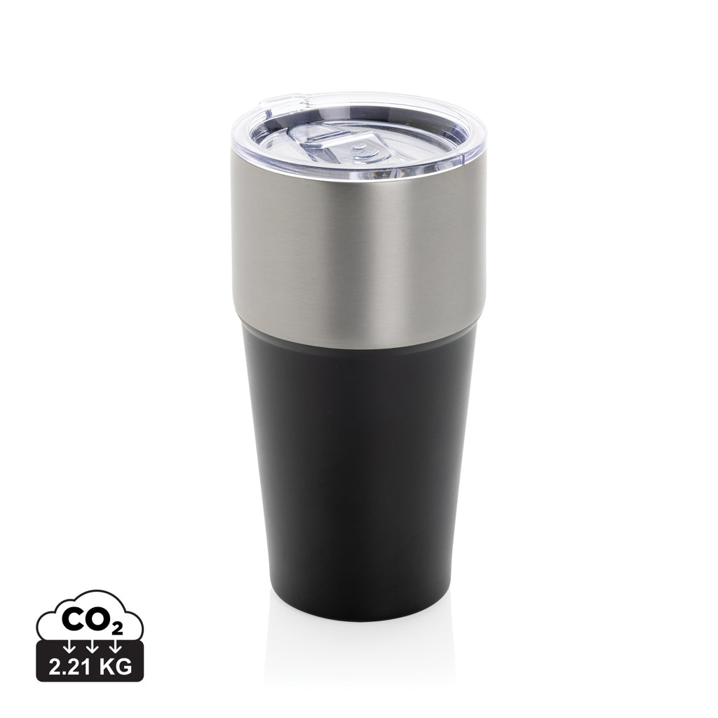 Fluid Becher aus RCS-zertifiziert recyceltem Stahl, 500ml – schwarz
