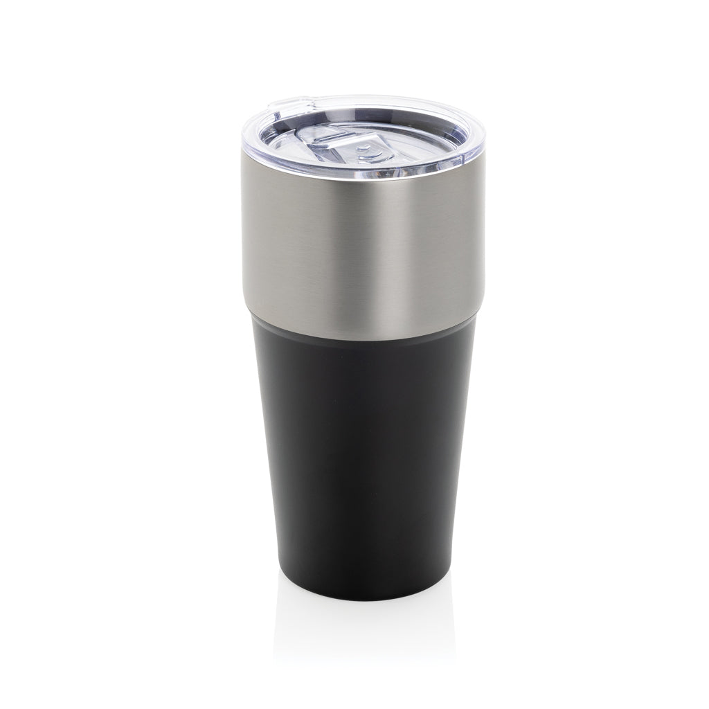 Fluid Becher aus RCS-zertifiziert recyceltem Stahl, 500ml – schwarz