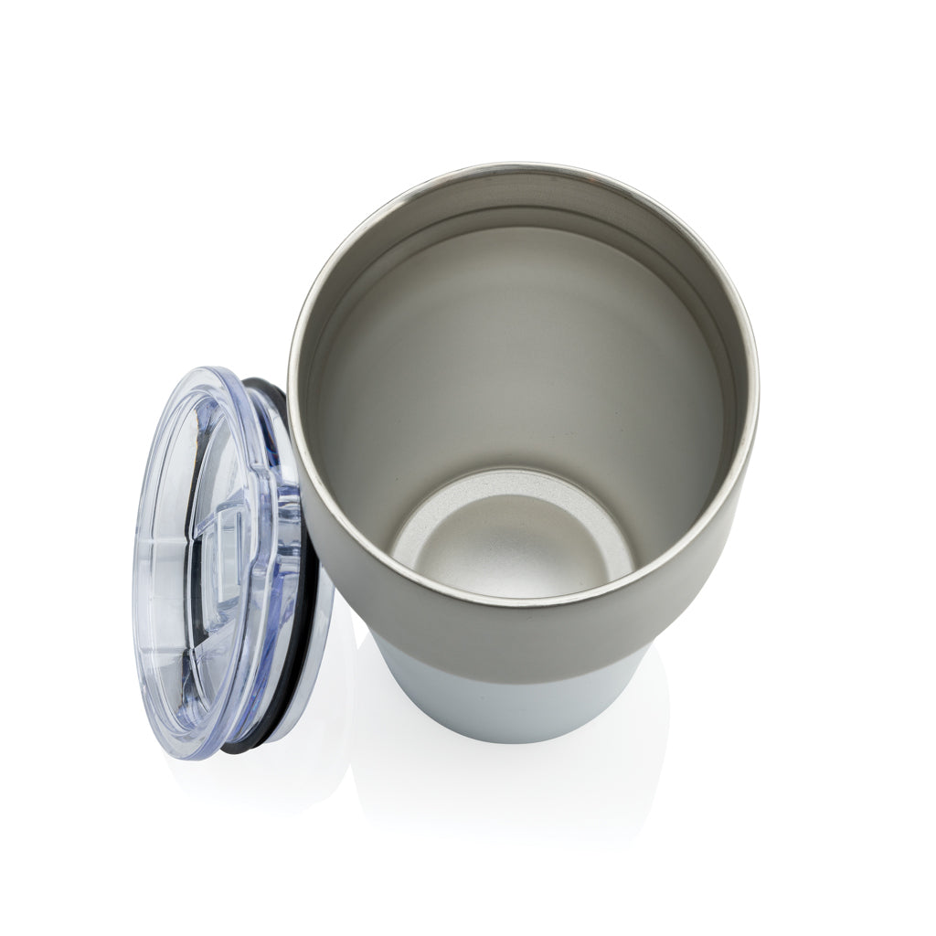 Fluid Becher aus RCS-zertifiziert recyceltem Stahl, 500ml – weiß