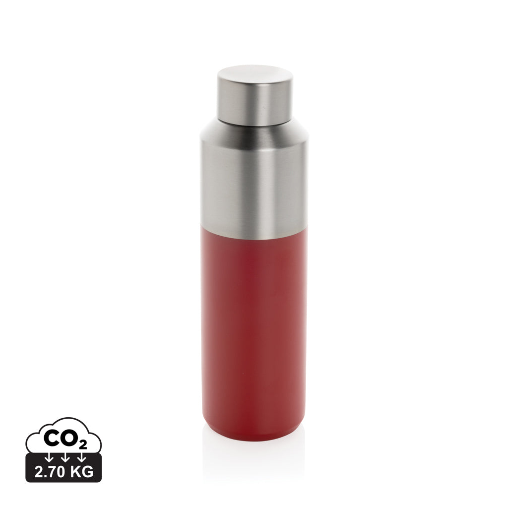 Fluid Flasche aus RCS-zertifiziert recyceltem Stahl, 600ml – rot
