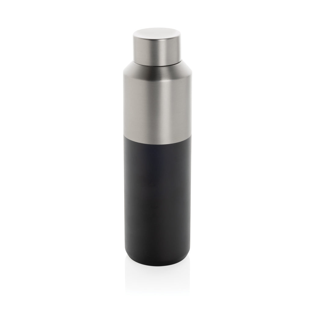 Fluid Flasche aus RCS-zertifiziert recyceltem Stahl, 600ml – schwarz