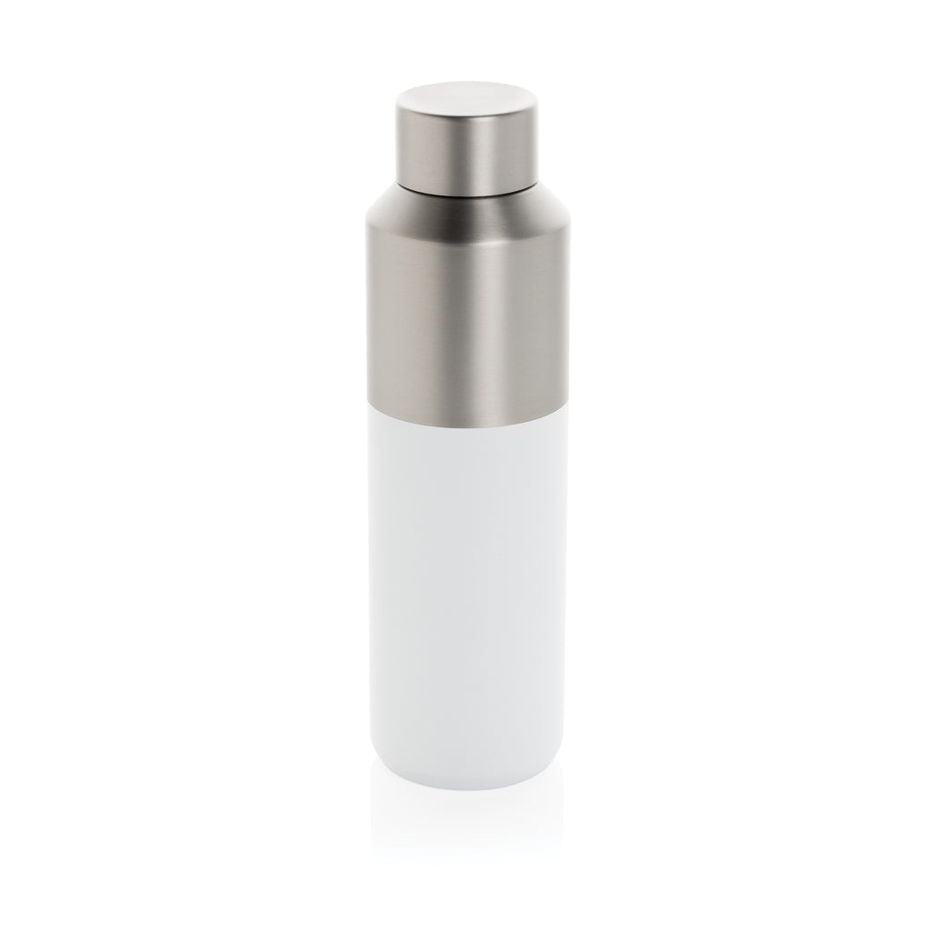 Fluid Flasche aus RCS-zertifiziert recyceltem Stahl, 600ml – weiß