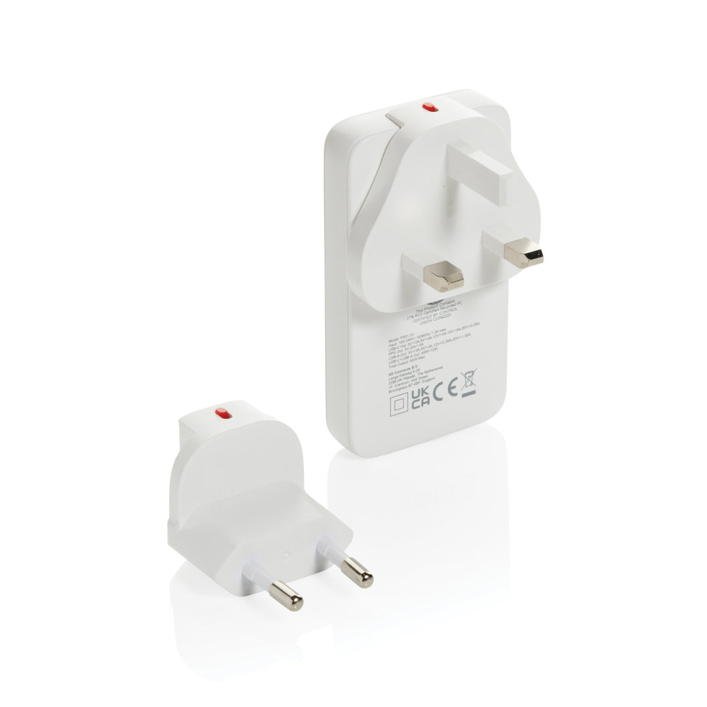 Fluxo flaches RCS 65W GaN-Ladegerät mit Stecker-Adaptern