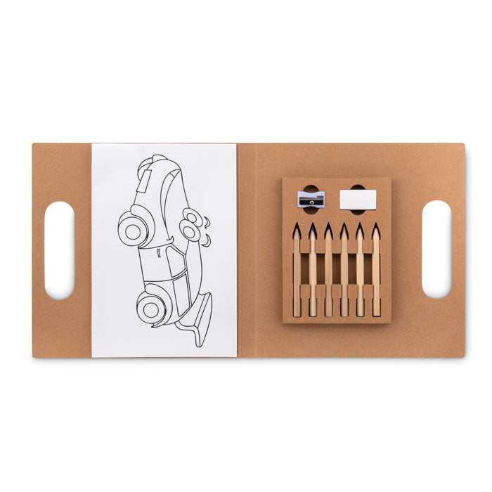 Folder2 Go Malset mit 6 Buntstiften