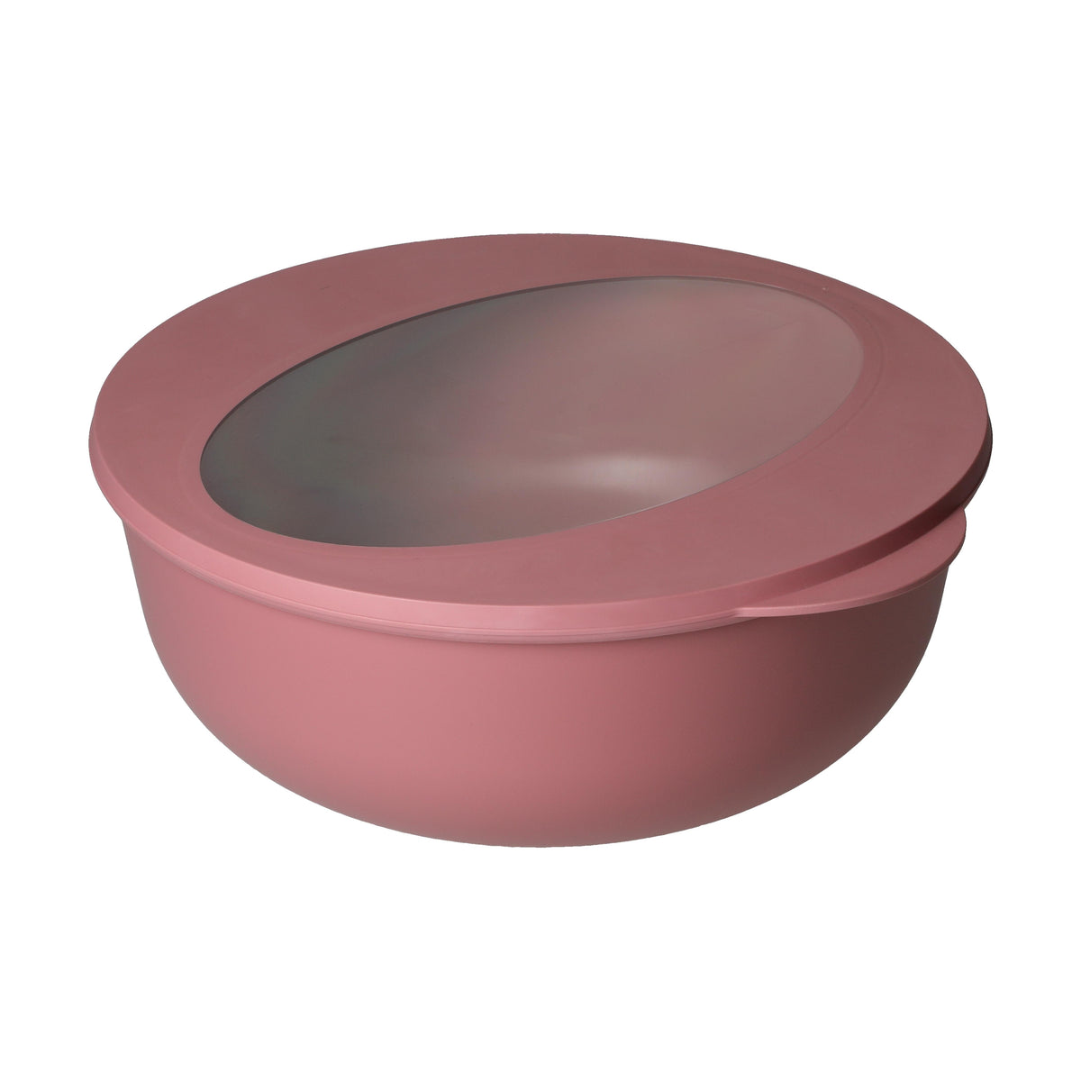 Food-Bowl „ToGo“, Deluxe, 2,2 l – Raffiniertes rot / Transparent