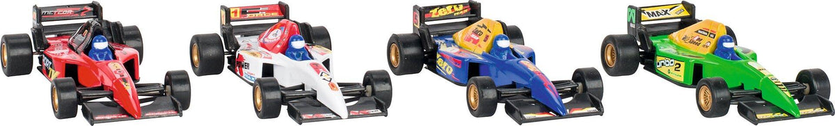 Formel Rennwagen aus Spritzguss mit Rückzugmotor von goki – Ansicht