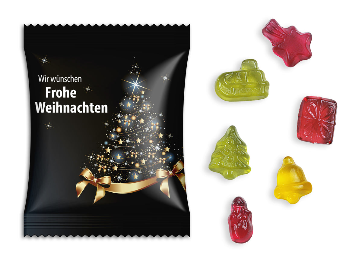 Weihnachtsedition im bedruckten Tütchen