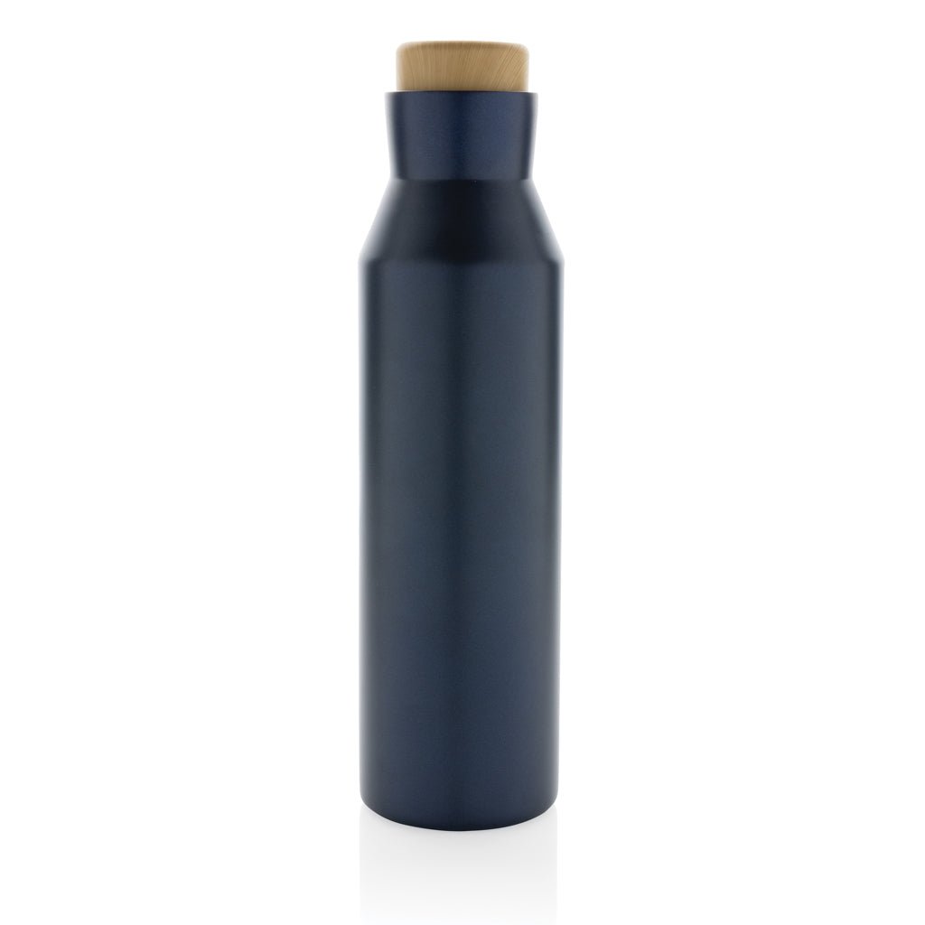 Gaia Vakuumflasche aus RCS recyceltem Stainless-Steel – blau