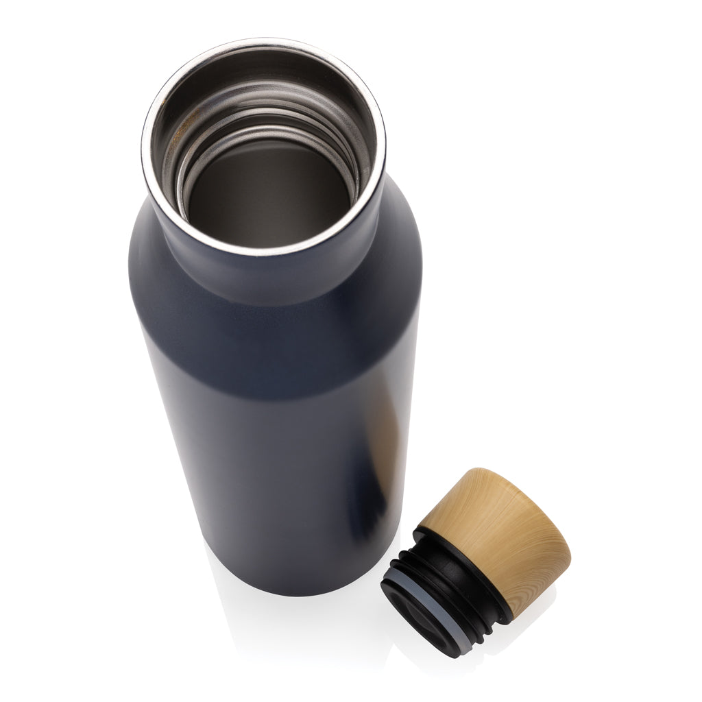 Gaia Vakuumflasche aus RCS recyceltem Stainless-Steel – blau