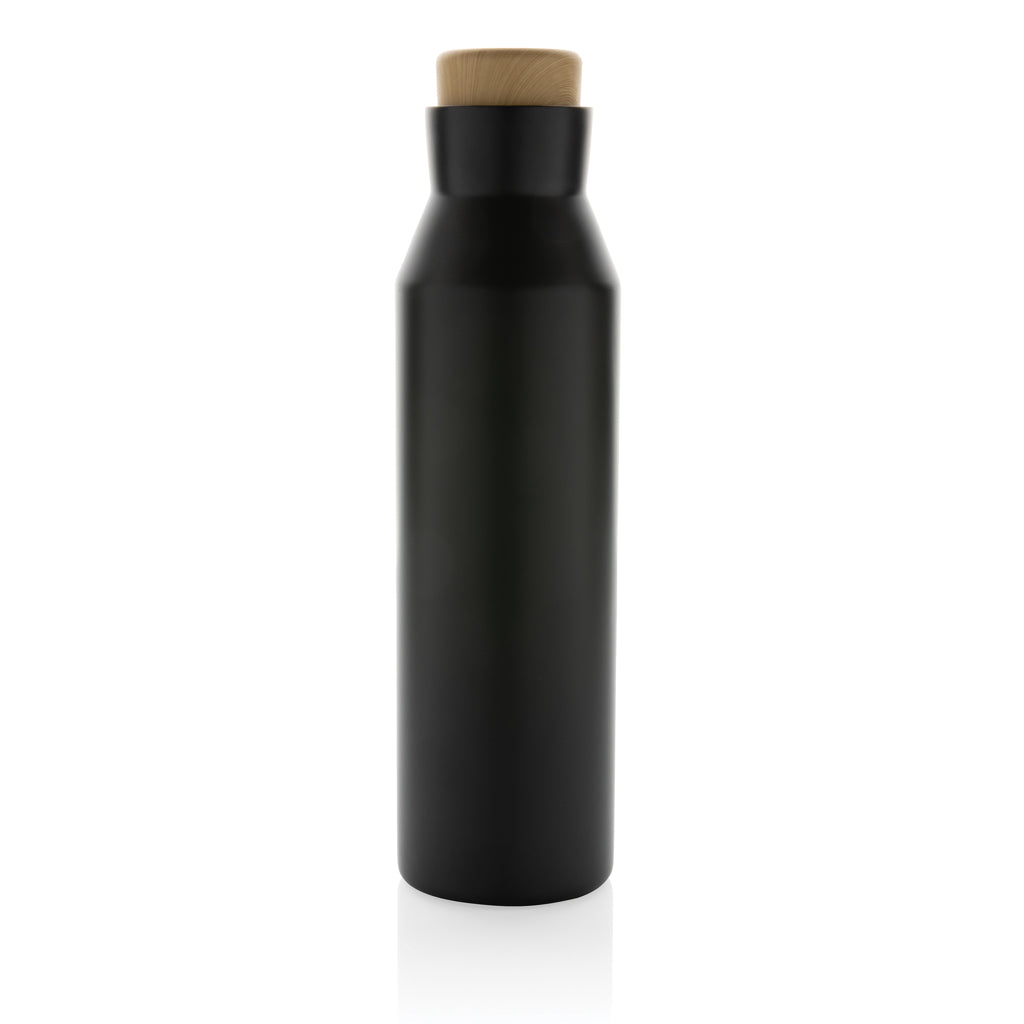 Gaia Vakuumflasche aus RCS recyceltem Stainless-Steel – schwarz