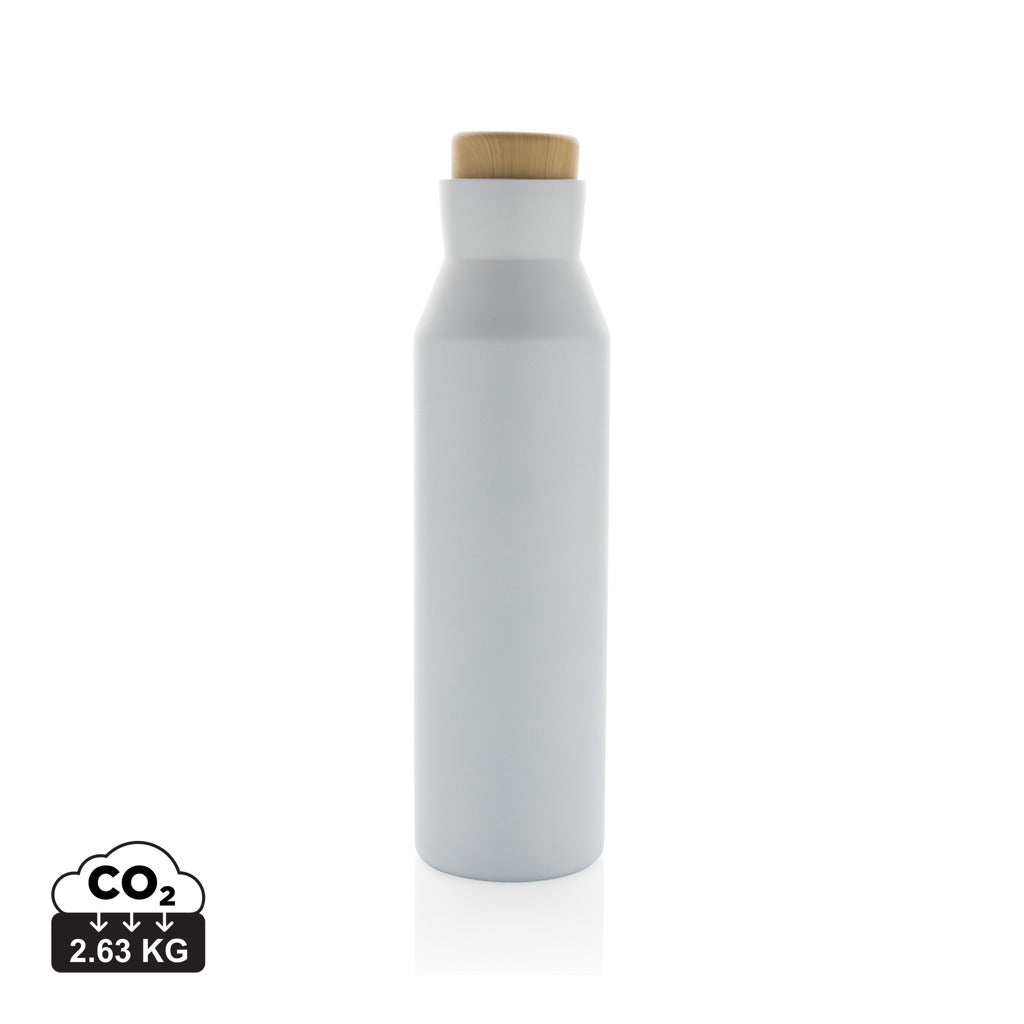 Gaia Vakuumflasche aus RCS recyceltem Stainless-Steel – weiß