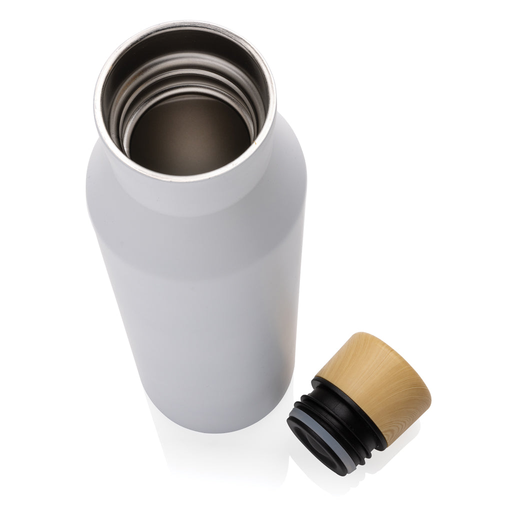 Gaia Vakuumflasche aus RCS recyceltem Stainless-Steel – weiß