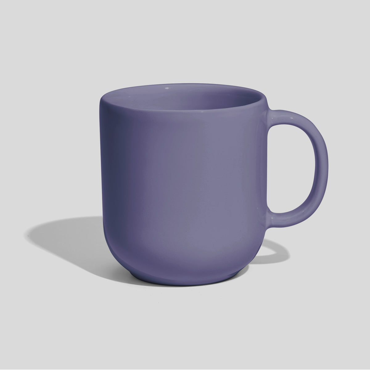 Gerundeter Kaffeebecher 280 ml mit halbrundem Henkel – Lavendel