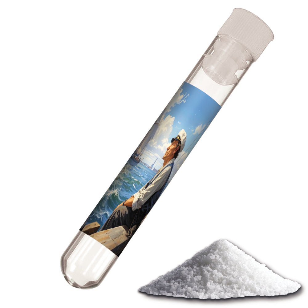 Gewürzauswahl im Reagenzglas – Meersalz, ca. 12 g