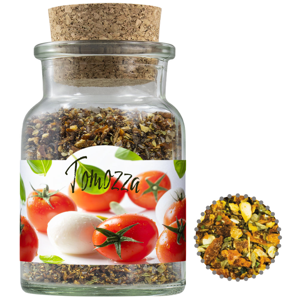 Gewürze und Salz im Korkenglas – Gewürzmischung Tomate Mozzarella, ca. 50 g