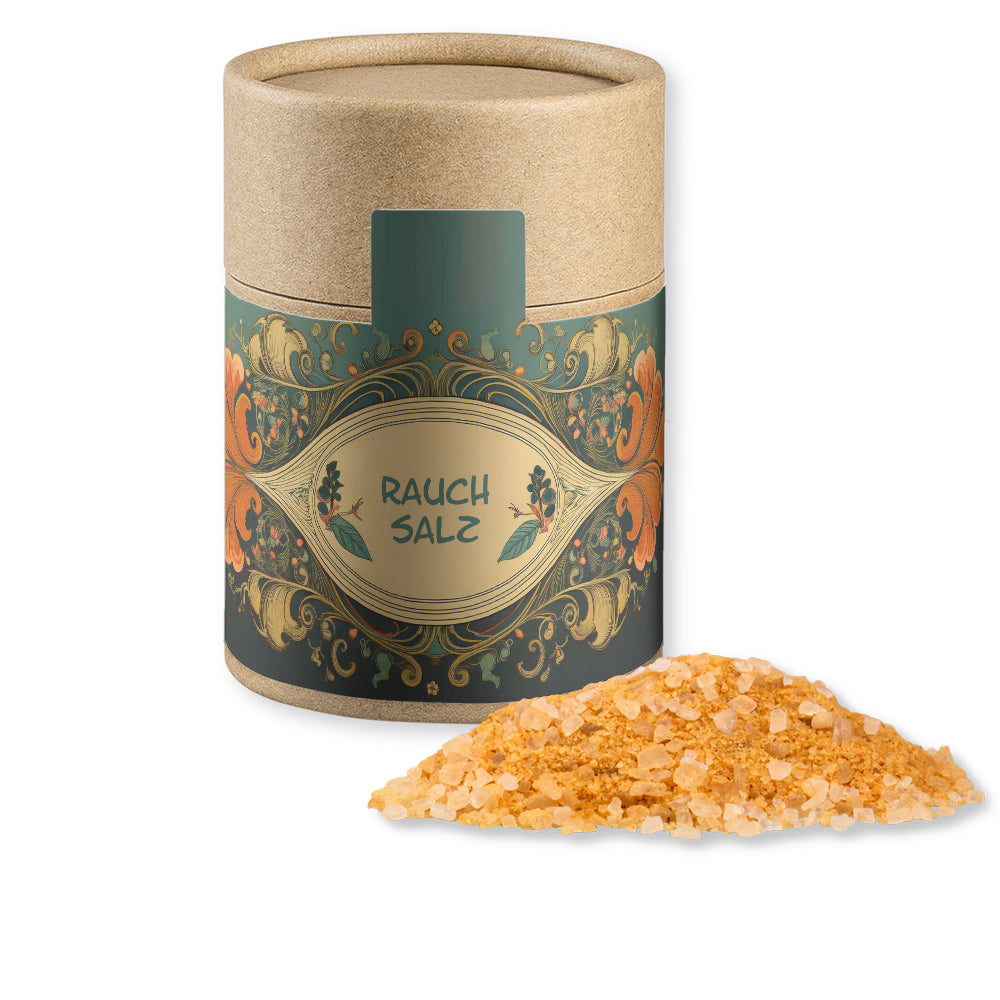 Gewürze und Salz in der Kraftpapierdose Midi – Gewürzmischung Rauch Salz grob, ca. 130 g
