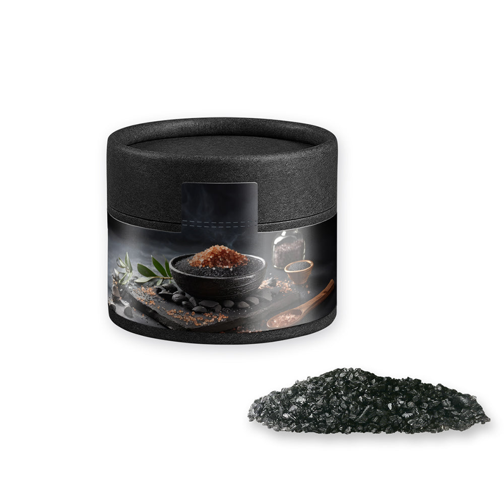 Gewürze und Salz in der schwarzen Mini Dose – Gewürzmischung Black Lava Salz, ca. 75 g
