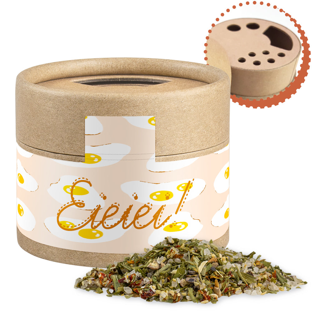 Gewürzstreuer Mini mit Logo Etikett – Gewürzmischung Rühreigewürz, ca. 40 g