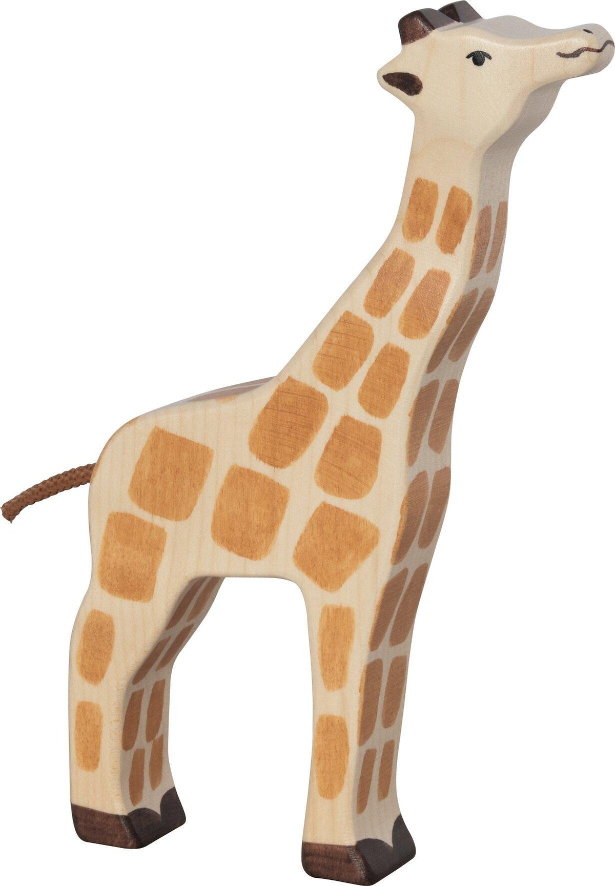 Giraffe aus Holz mit erhobenem Kopf von HOLZTIGER