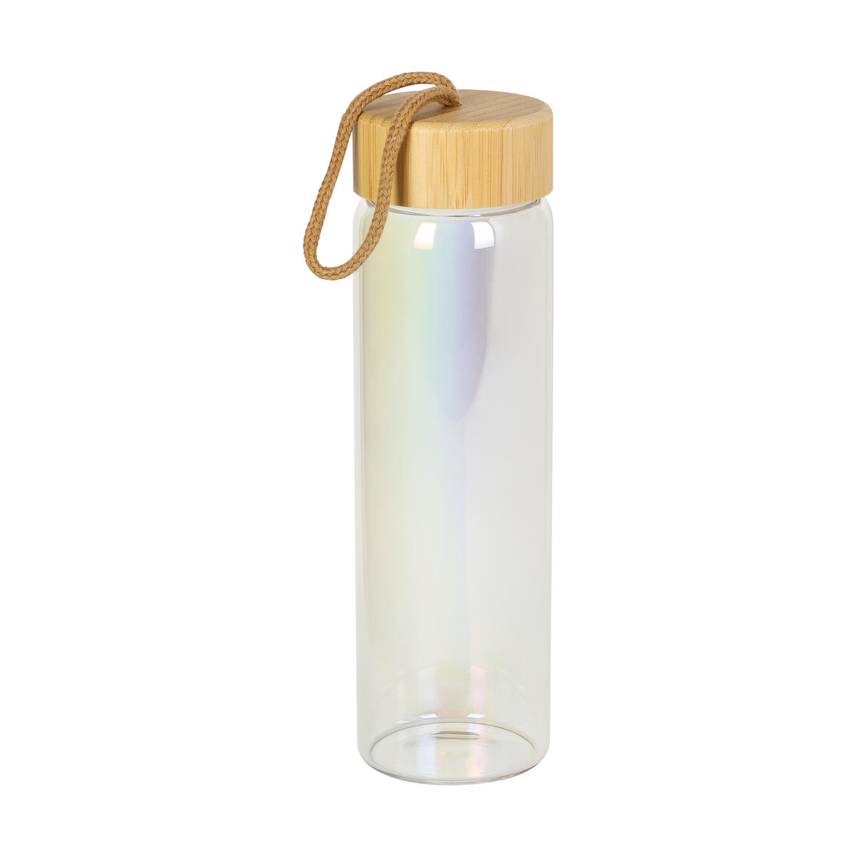 Glasflasche „Bamboo“, 0,65 l, colour – Mehrfarbig
