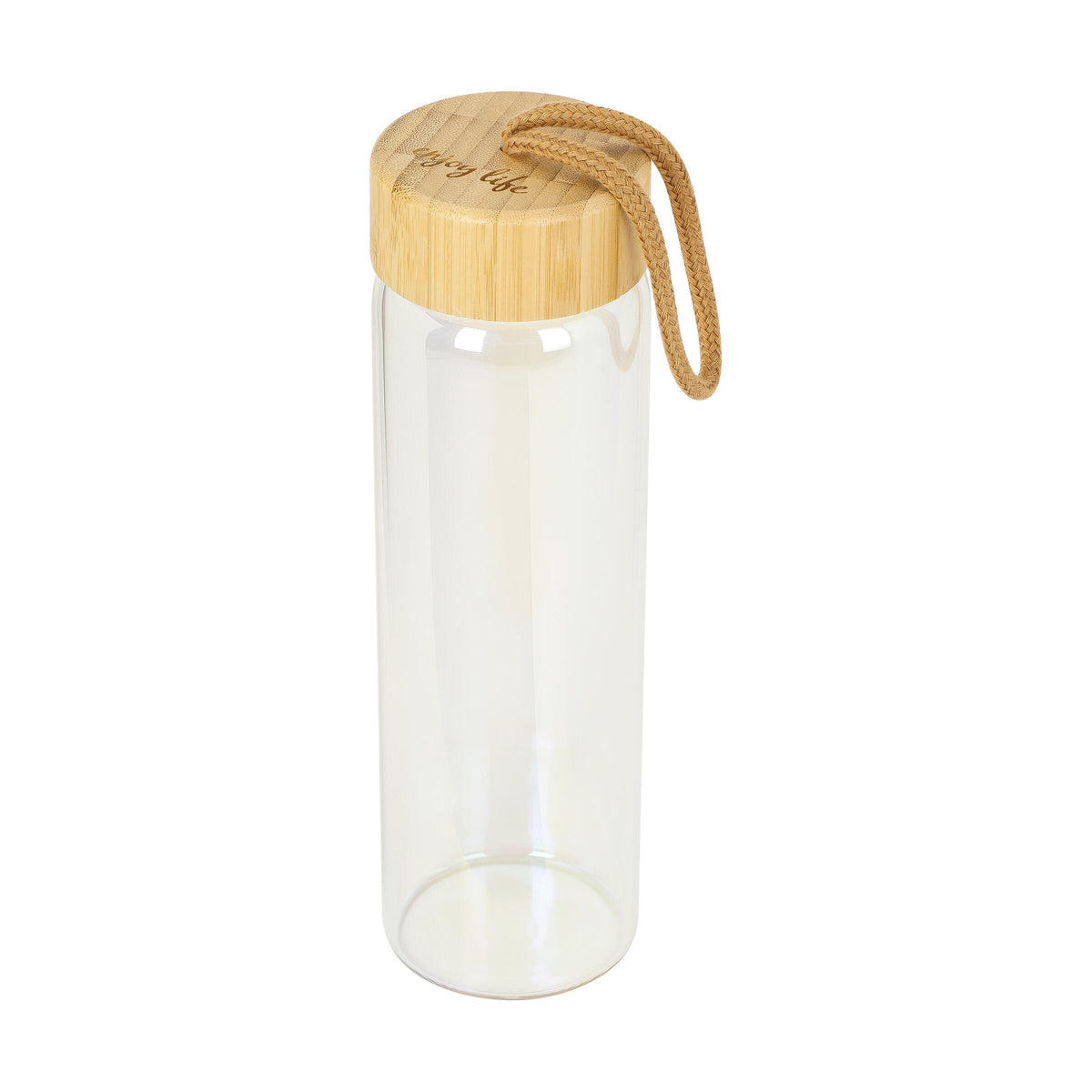Glasflasche „Bamboo“, 0,65 l, colour