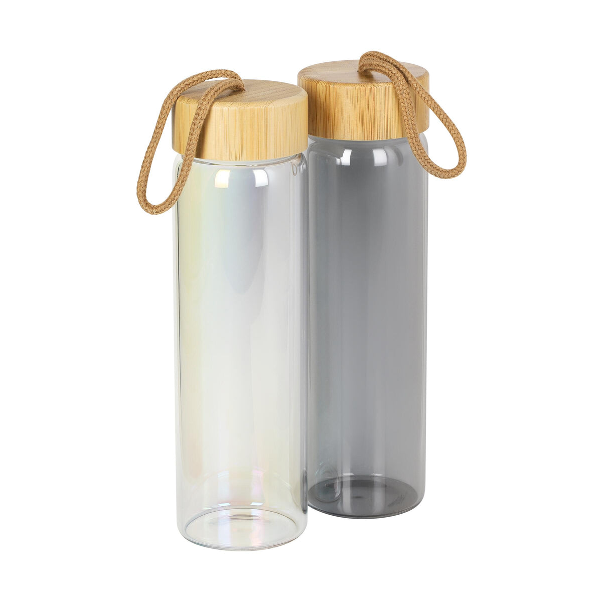 Glasflasche „Bamboo“, 0,65 l, colour