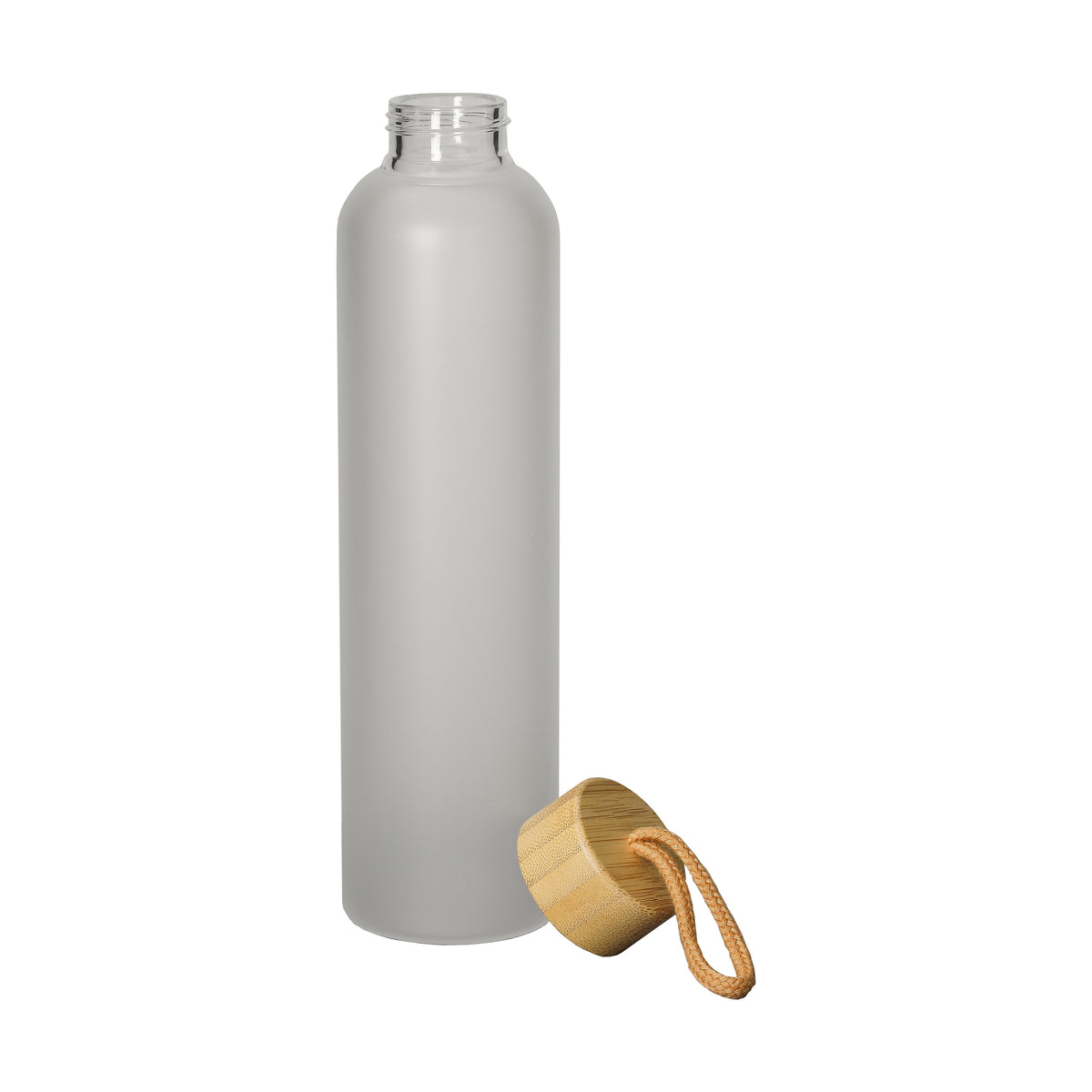 Glasflasche „Bamboo“ 750 ml, Frosted