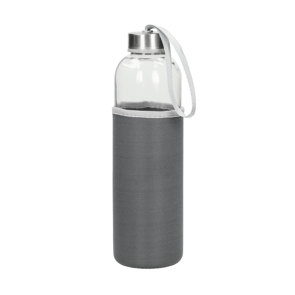 Glasflasche mit Hülle „Pure“, 0,7l – Transparent