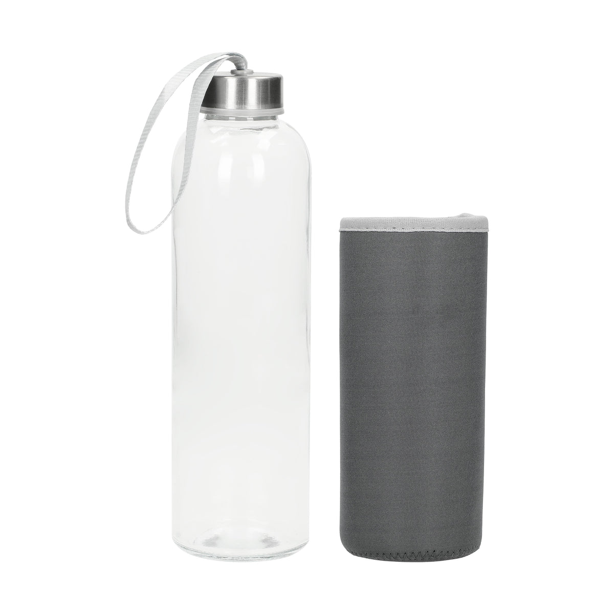 Glasflasche mit Hülle „Pure“, 0,7l