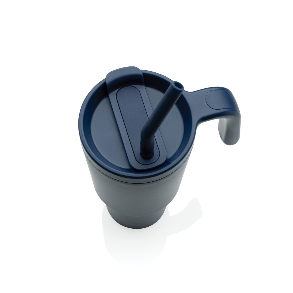 Graphic 360 Becher aus RCS-zertifiziert recyc. Stahl, 900ml – navy blau
