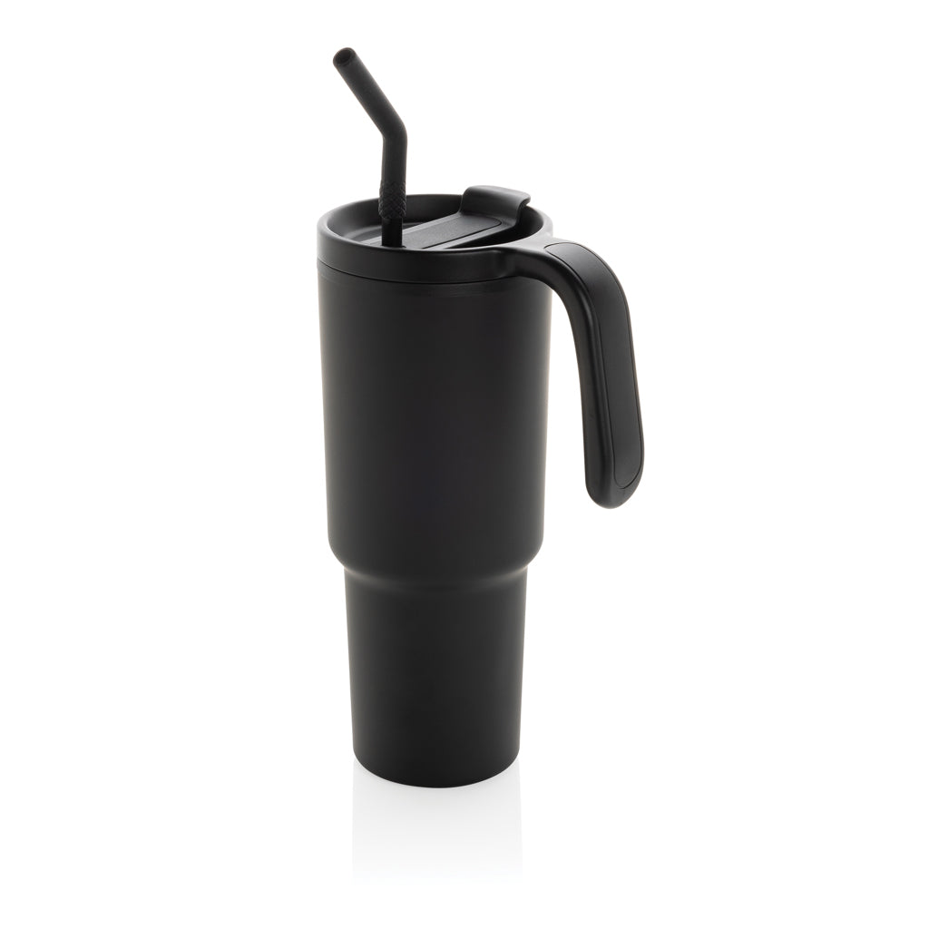 Graphic 360 Becher aus RCS-zertifiziert recyc. Stahl, 900ml – schwarz