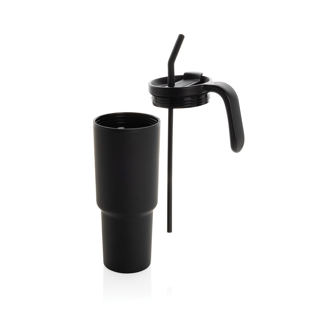 Graphic 360 Becher aus RCS-zertifiziert recyc. Stahl, 900ml – schwarz