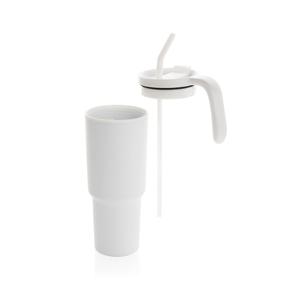 Graphic 360 Becher aus RCS-zertifiziert recyc. Stahl, 900ml – weiß