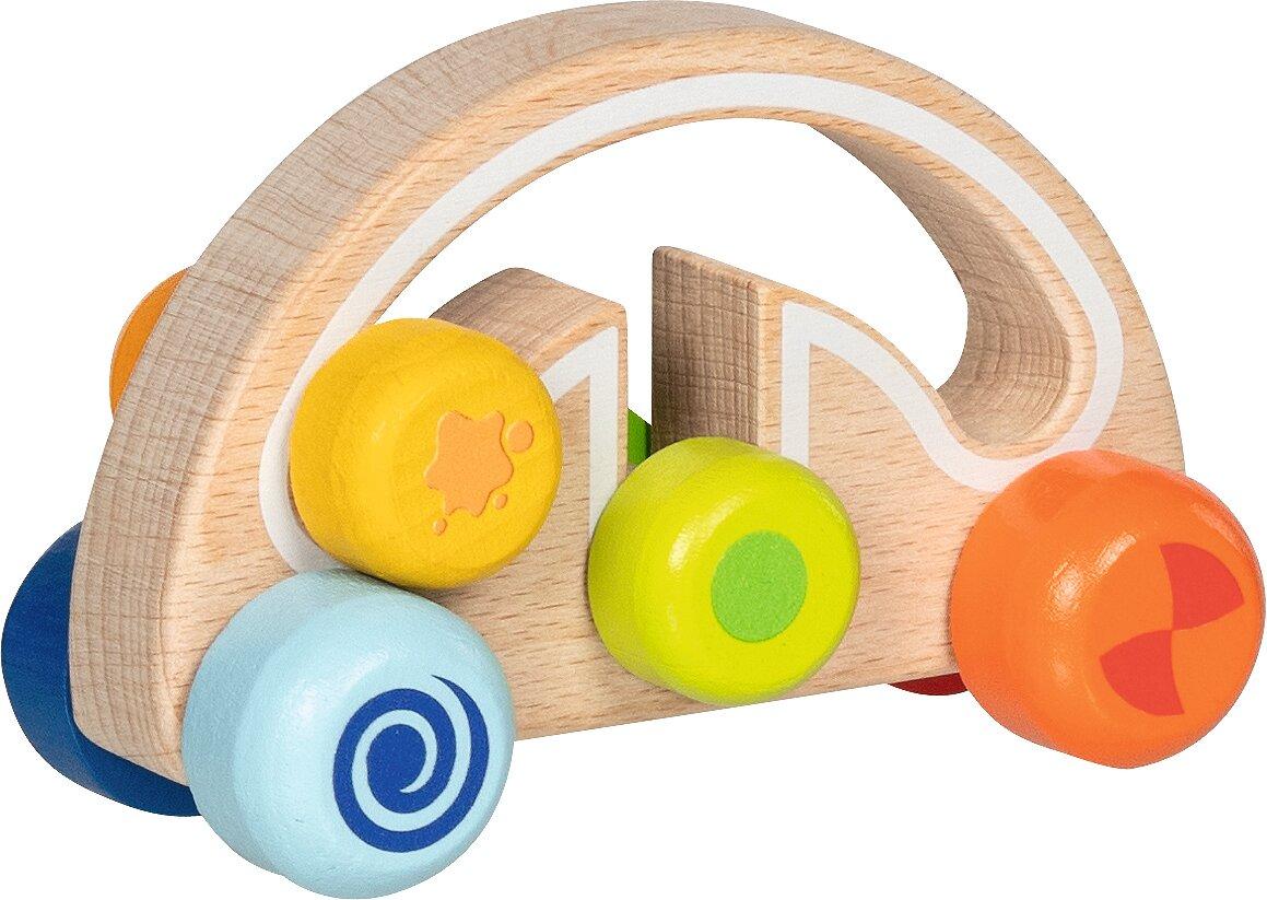 Greiffahrzeug Twirly wirly mit bunten Rädern von goki – Räder