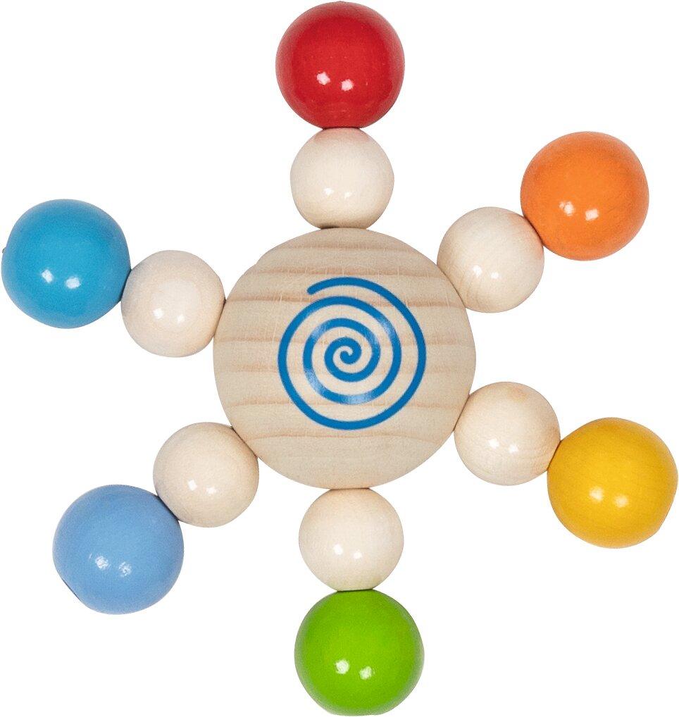 Greifling Perlenkreisel mit Spirale und Kugeln
