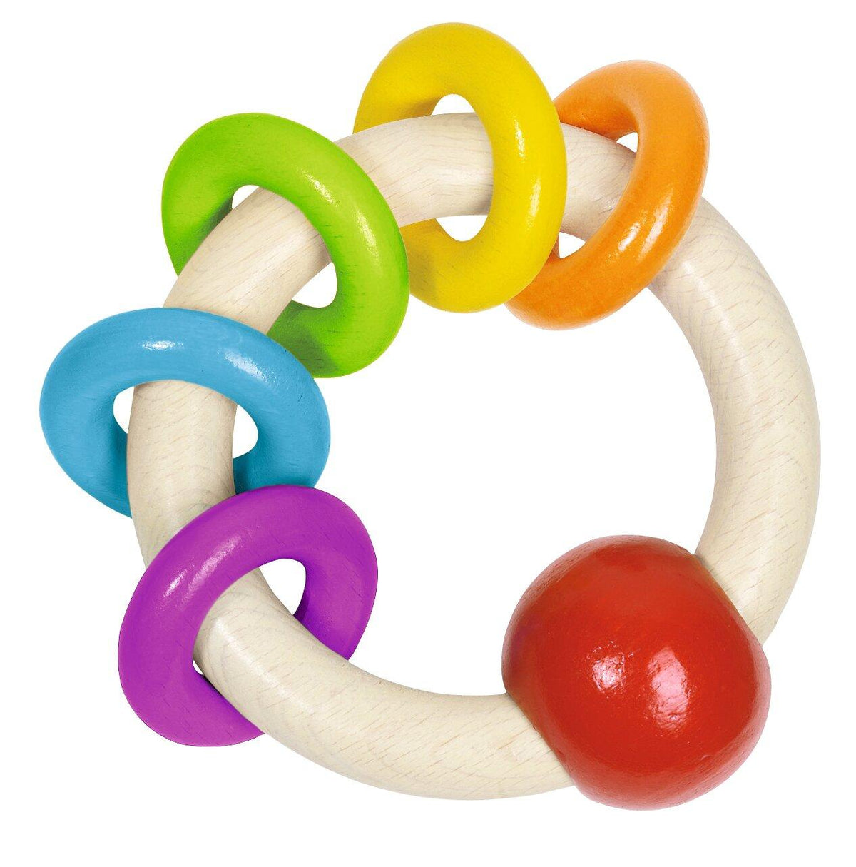 Greifling Ring mit fünf bunten Ringen