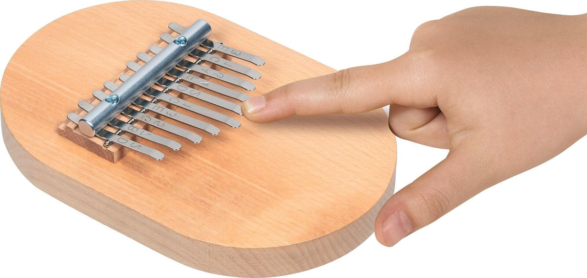 Große Kalimba aus Holz mit Metallzungen von goki – Weitere Ansicht