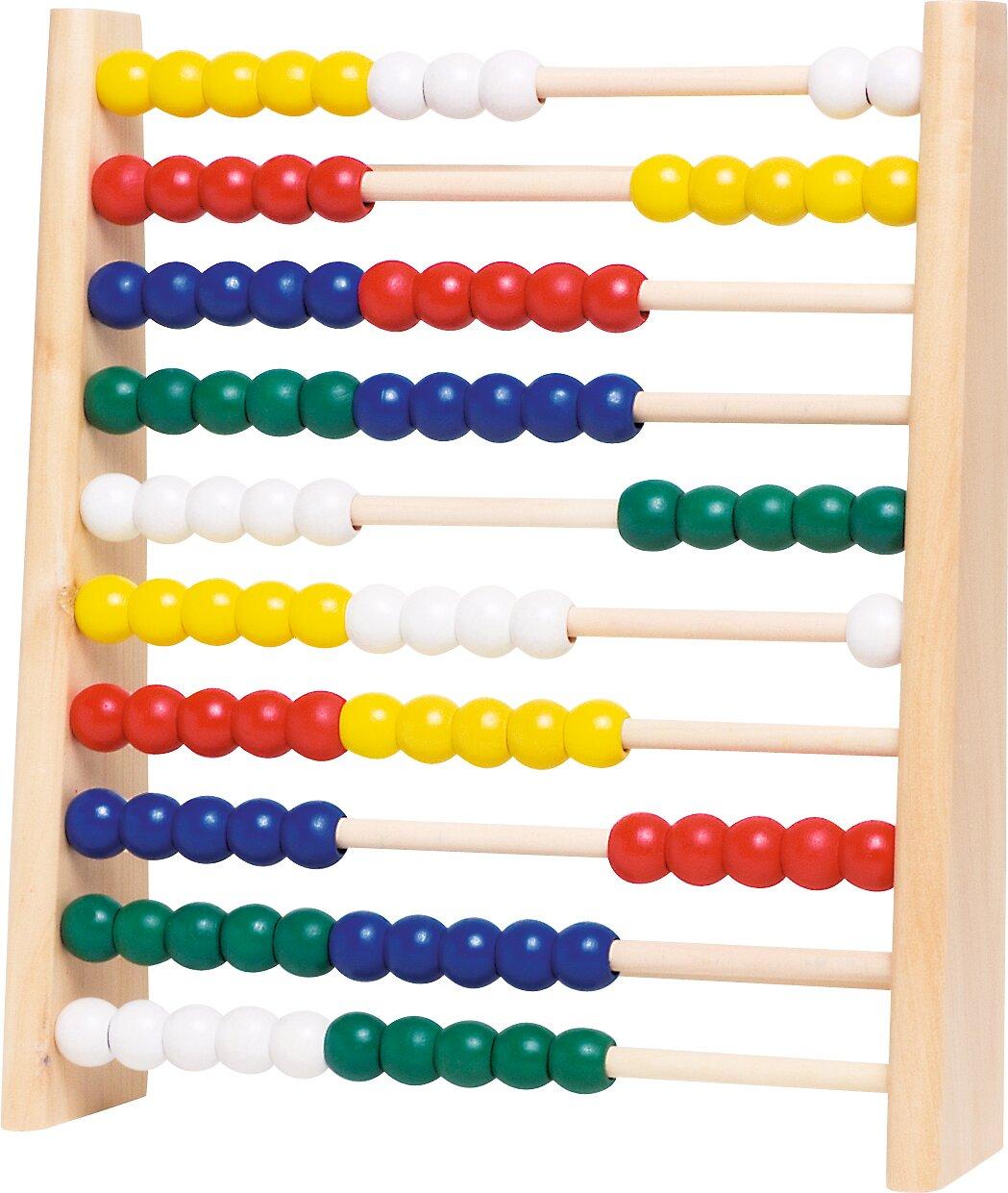 Großer Rechenrahmen mit 100 Perlen im Format 25 x 8 x 29 cm – Ansicht