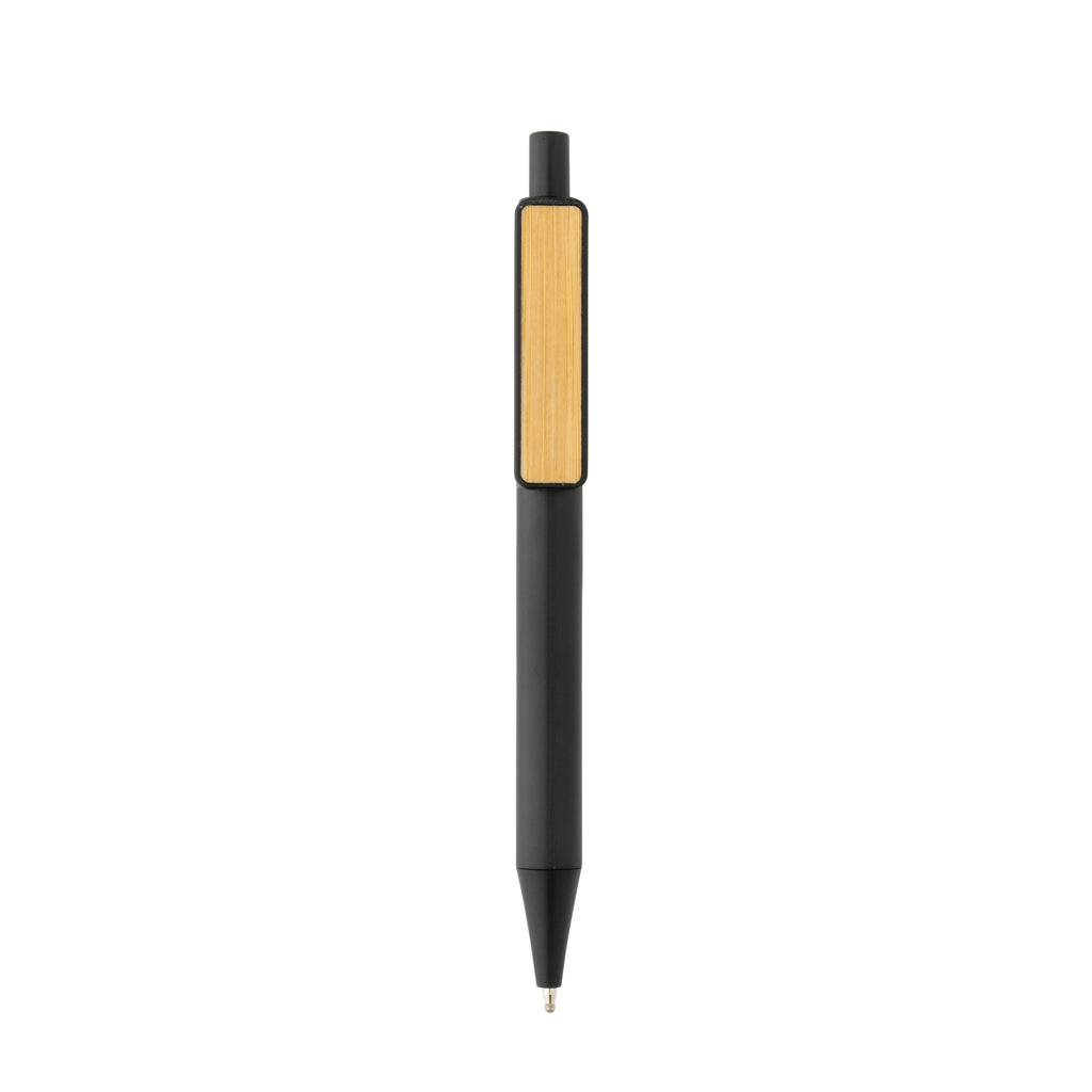 GRS rABS Stift mit Bambus-Clip – schwarz