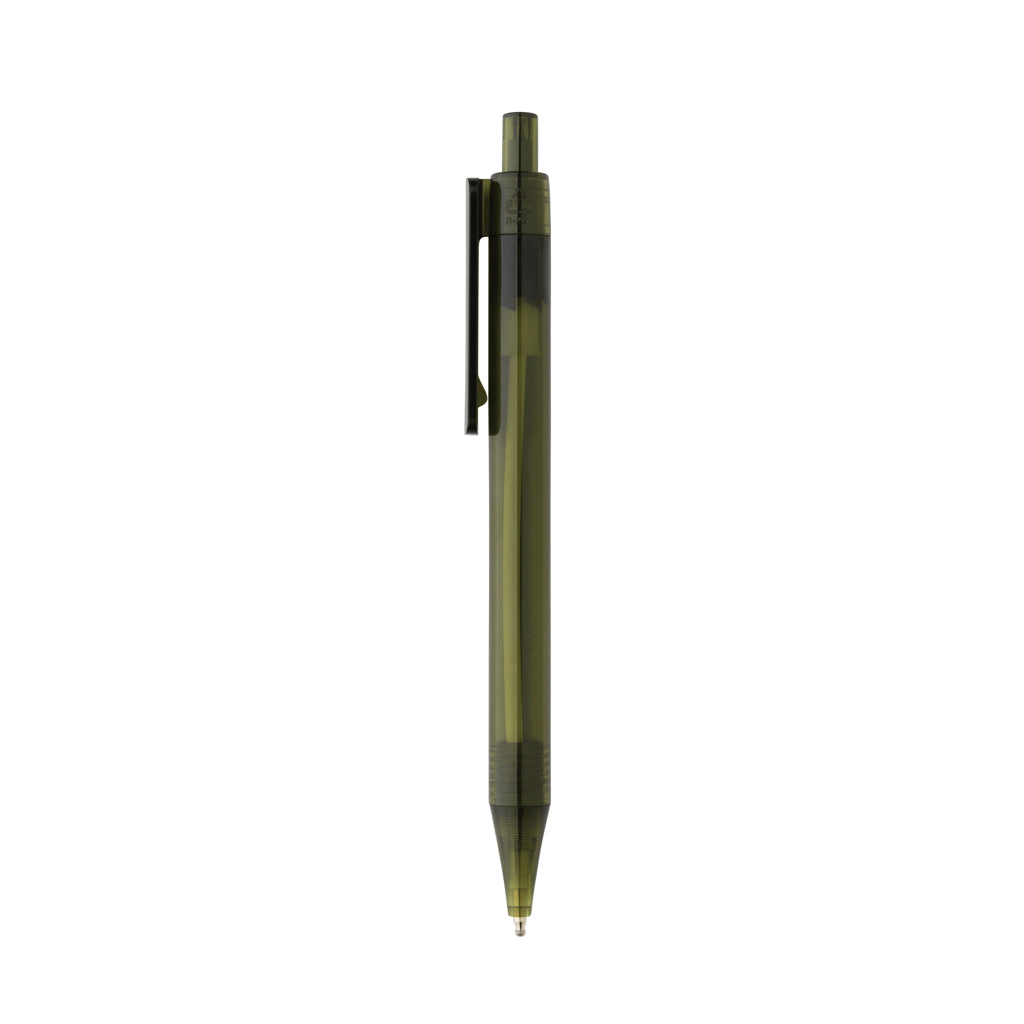 GRS rPET X8 transparenter Stift – grün